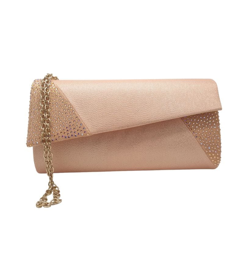 Menbur Flap Over Embellished Clutch Bag In Rose - 853050030