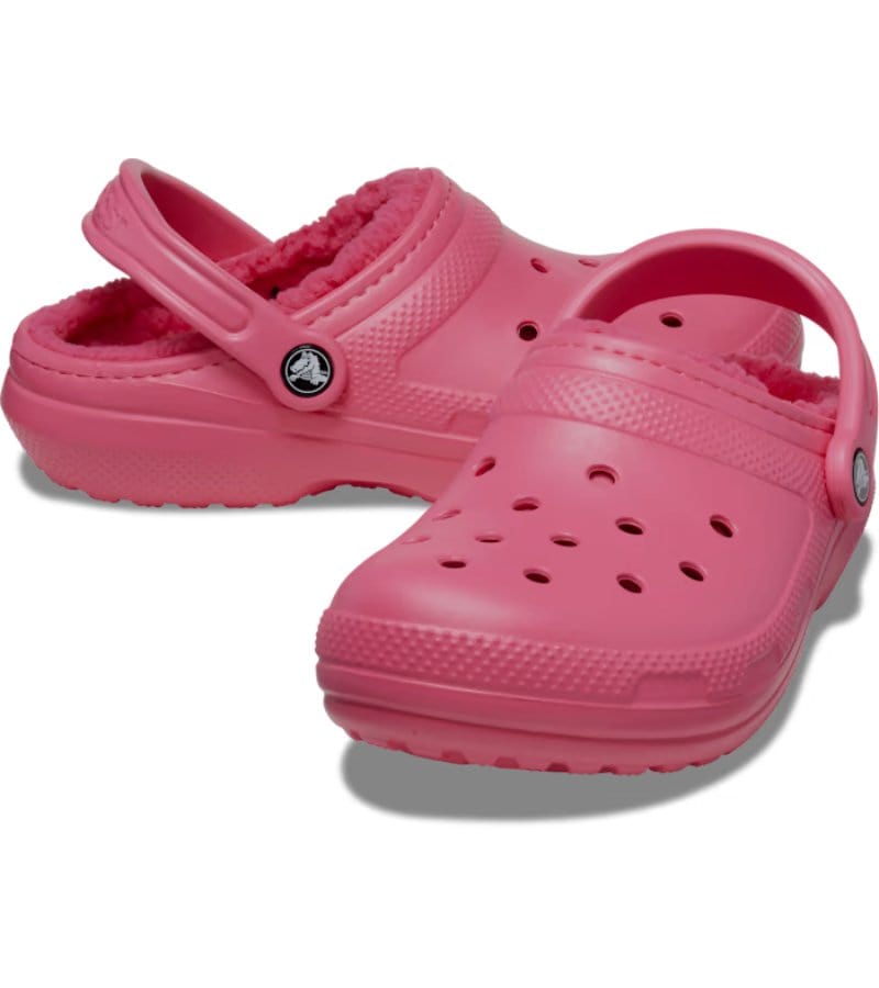 Womens pink lined crocs new arrivals