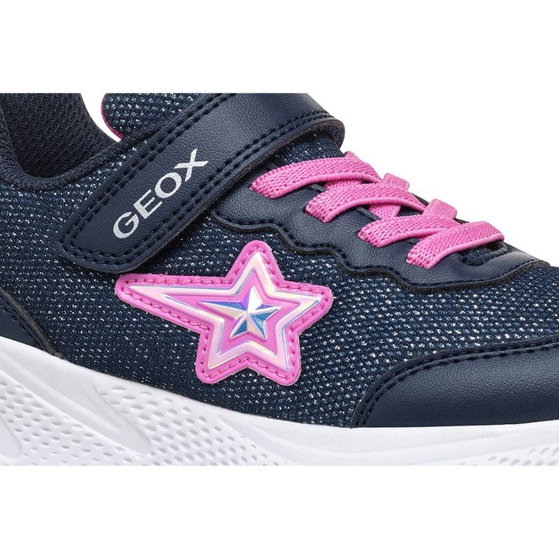 Geox Kids Geox Junior Navy Sprintye Girl Low Top Sneakers J55FWA