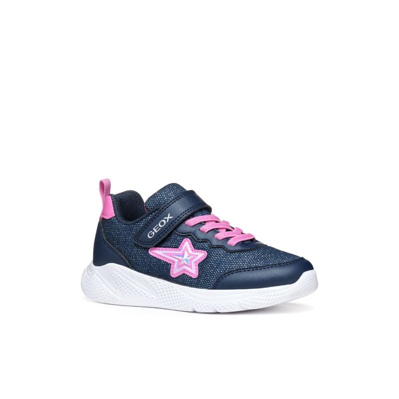 Geox Kids Geox Junior Navy Sprintye Girl Low Top Sneakers J55FWA