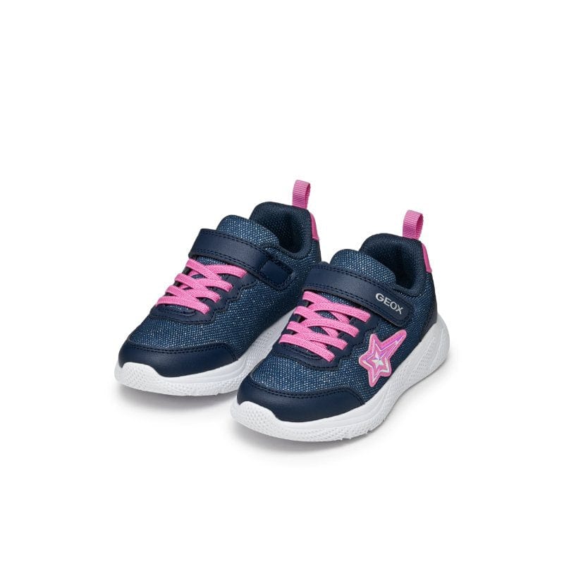 Geox Kids Geox Junior Navy Sprintye Girl Low Top Sneakers J55FWA