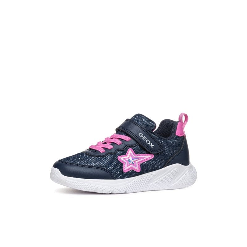 Geox Kids Geox Junior Navy Sprintye Girl Low Top Sneakers J55FWA