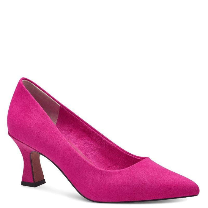 Marco Tozzi Womens 3UK / PINK Marco Tozzi Womens Pink Suede Heel - 2-22418-41