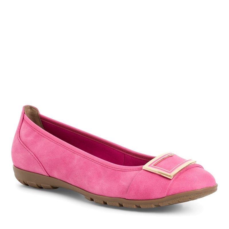 Marco Tozzi Womens 4UK / PINK Marco Tozzi Womens Pink Suede Slip-On Flat 2-22111-44