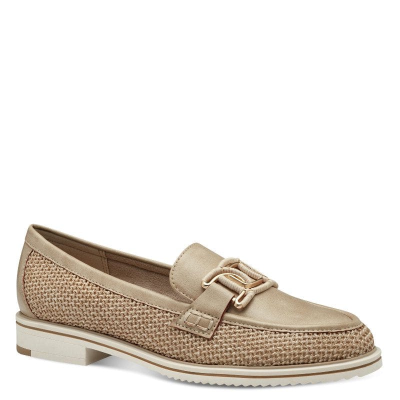 Marco Tozzi Womens Marco Tozzi Womens Beige Loafer 2-24711-44