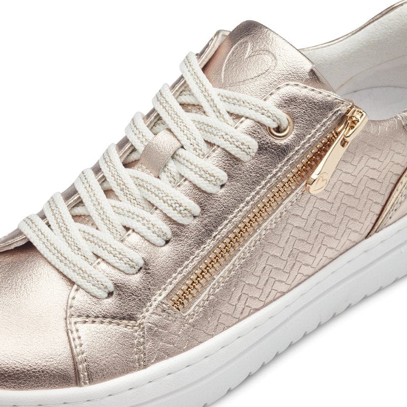 Marco Tozzi Womens Marco Tozzi Womens Gold Metallic Fashion Trainer 2-23718-42