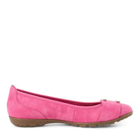 Marco Tozzi Womens Marco Tozzi Womens Pink Suede Slip-On Flat 2-22111-44