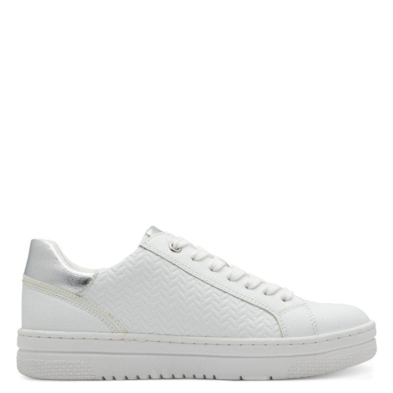 Marco Tozzi Womens Marco Tozzi Womens White Fashion Trainers 2-23718-42