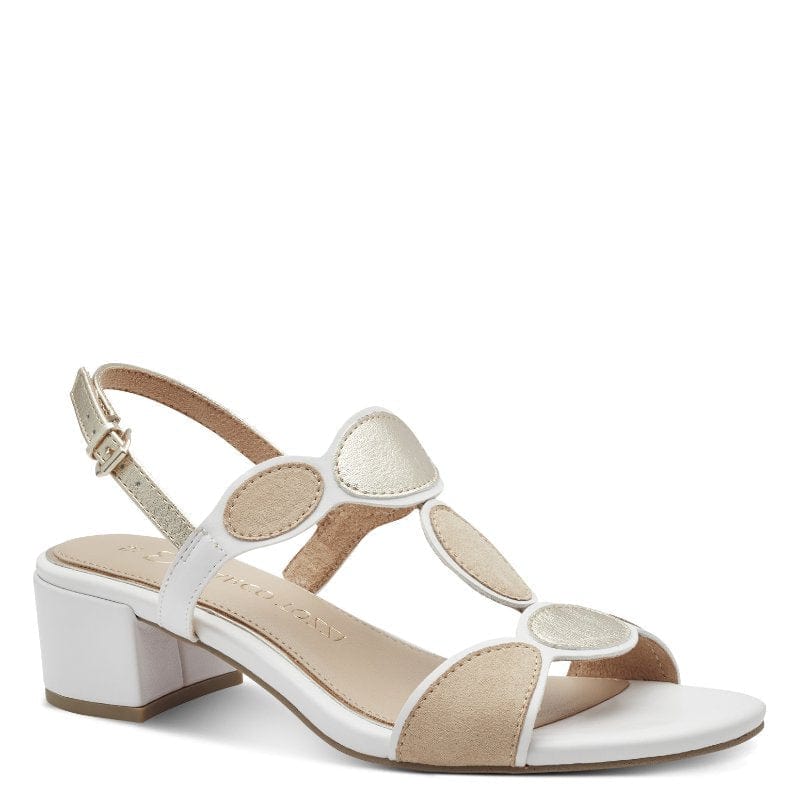 Marco Tozzi Womens Marco Tozzi Womens White Sandal 2-28231-44