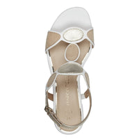 Marco Tozzi Womens Marco Tozzi Womens White Sandal 2-28231-44