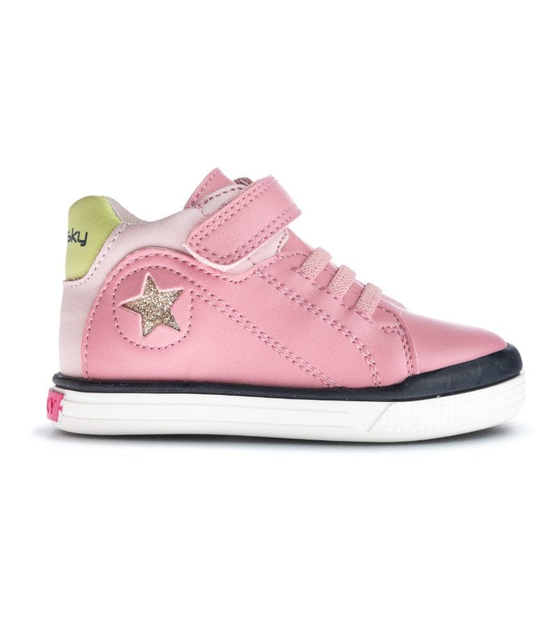 Pink leather 2025 converse infant