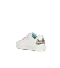 Portfashion.com Geox Girls Slip In White Light Up  Unicorn Casual Trainer Skylin - J458WC