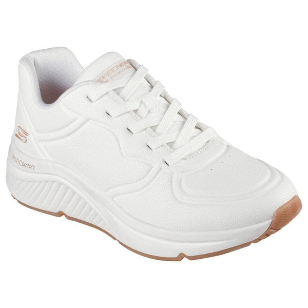 Skechers Womens 3UK / WHITE Skechers Womens White Bobs Arch Comfort B Sweet Shoe 117560