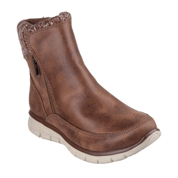 Skechers Womens 4UK / TAN Sketchers Womens Synergy Lovely-Collab Boot 167941