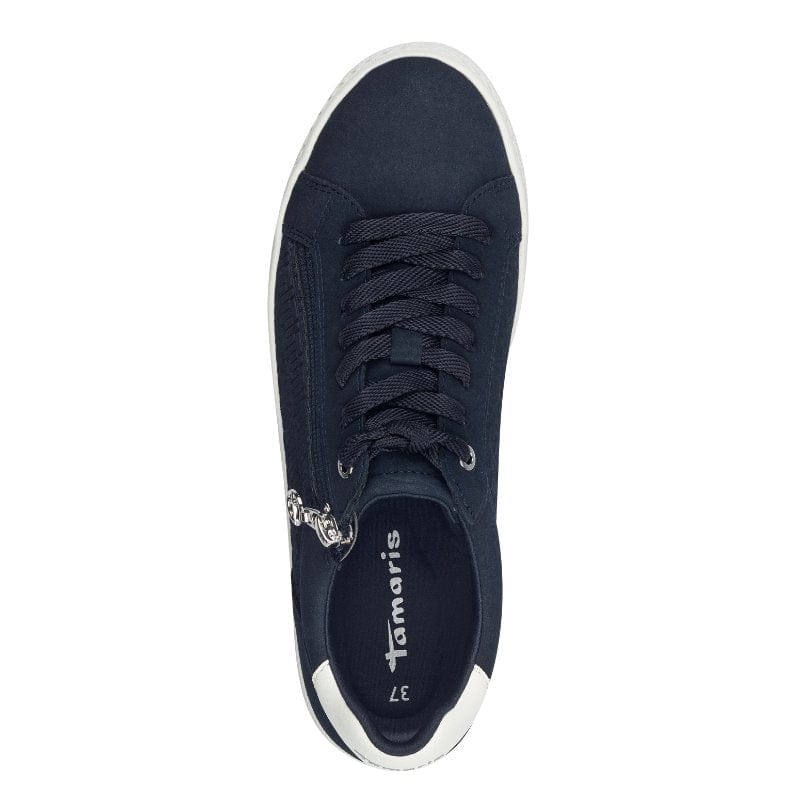 Tamaris Womens Tamaris Womens Navy Lace-up Shoe 1-23313-41