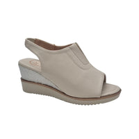 Zanni & Co Womens BEIGE / 3UK Zanni & Co Womens Beige Oatmeal Wedge Sandal - Mirfa