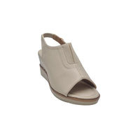 Zanni & Co Womens Zanni & Co Womens Beige Oatmeal Wedge Sandal - Mirfa