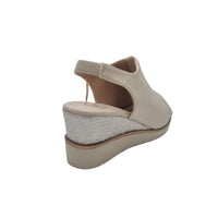 Zanni & Co Womens Zanni & Co Womens Beige Oatmeal Wedge Sandal - Mirfa