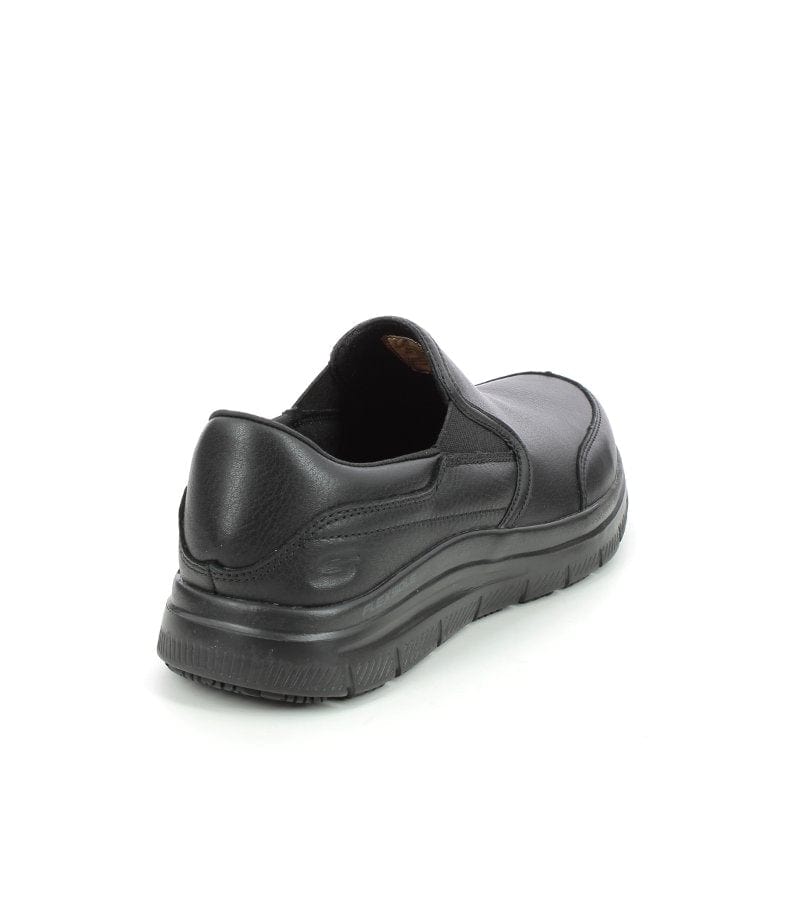 Mens skechers clearance black work shoes