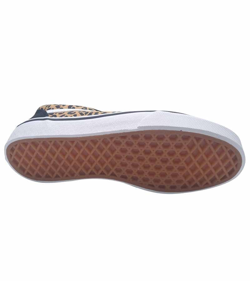 Metallic shop leopard vans