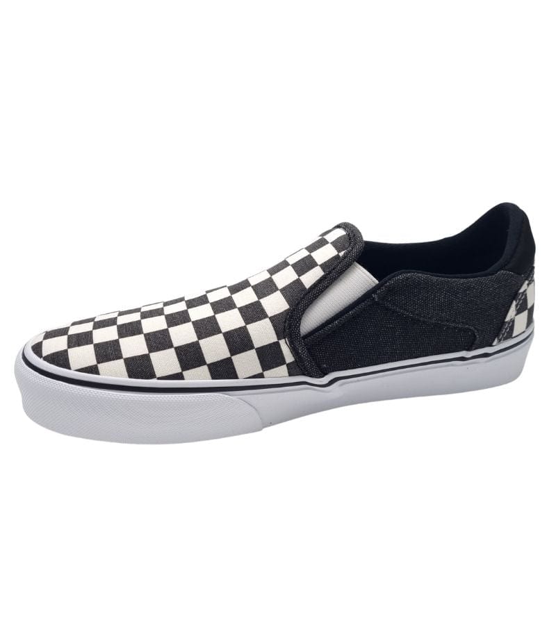 Mens vans 2024 checkered slip ons